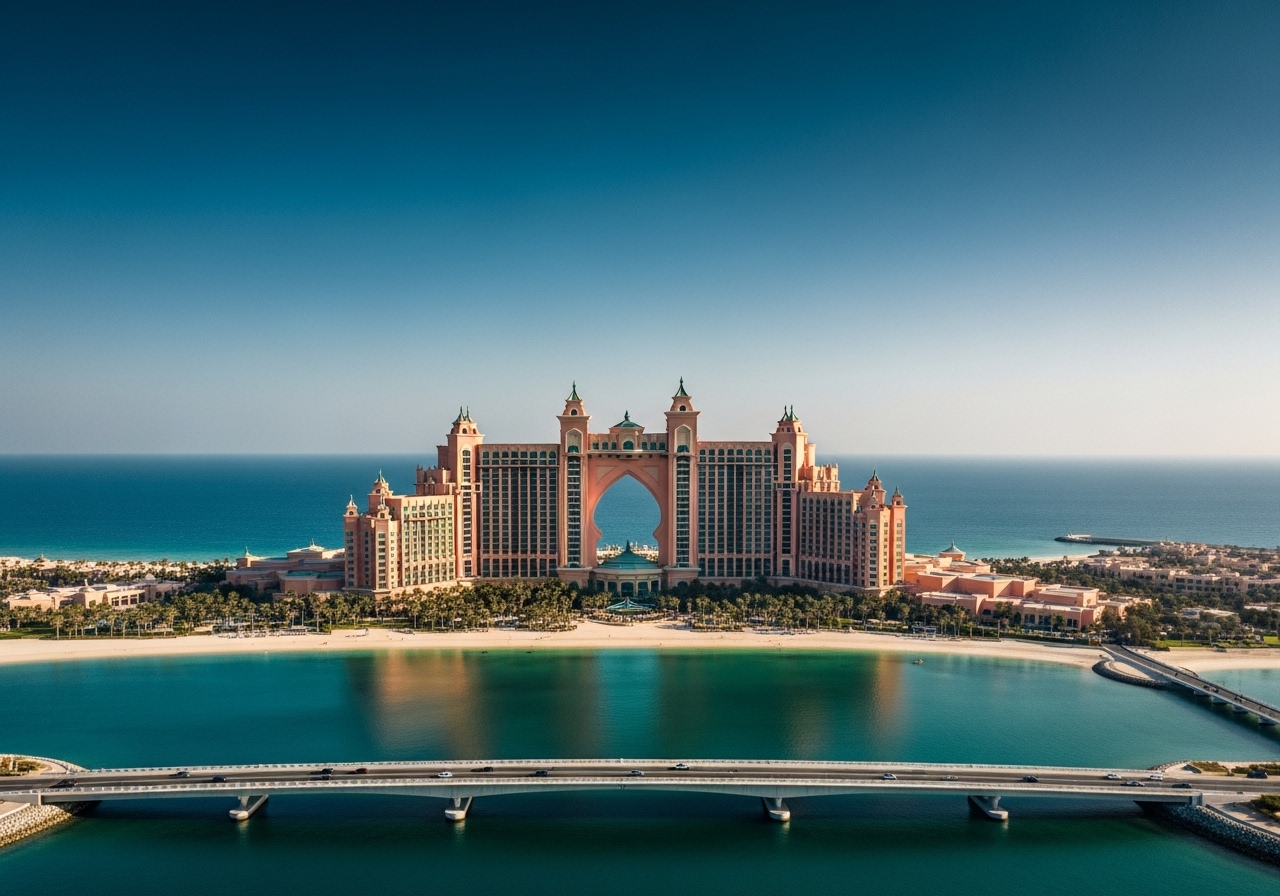 Aerial View of Atlantis, The Palm in Dubai